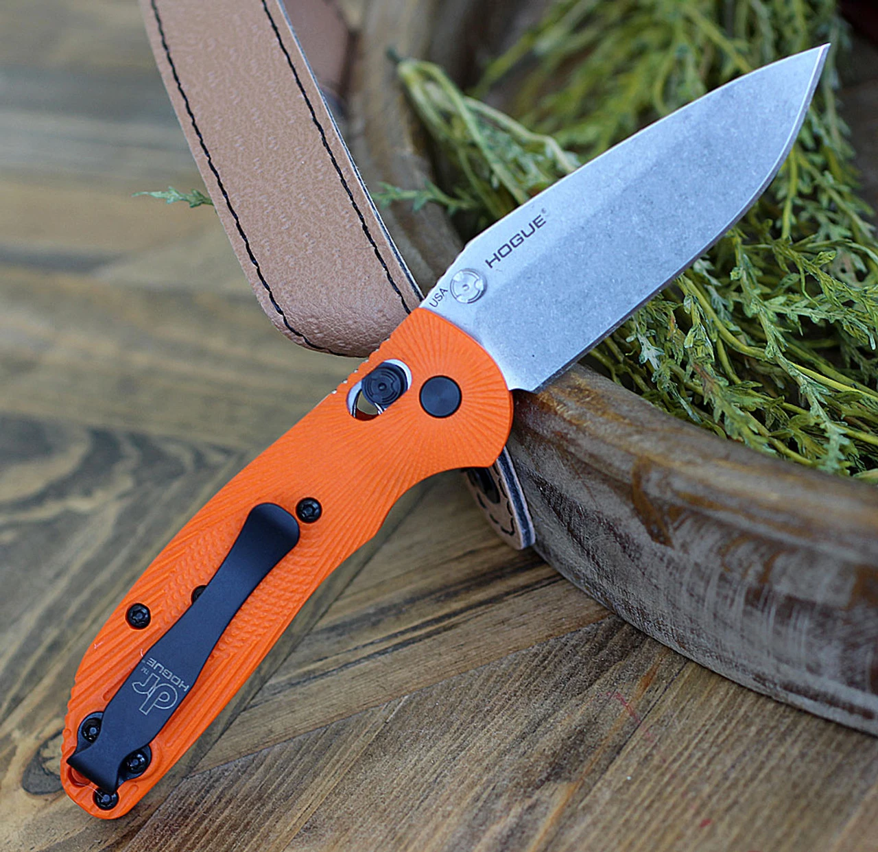 Doug Ritter Mini-RSK® MK1-G2 Knifeworks Exclusive - Orange/ Stonewashed. 2 Doug Ritter Mini-RSK® MK1-G2 Knifeworks Exclusive - Orange/ Stonewashed. - Image 2