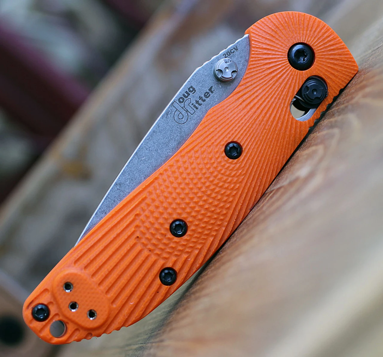 Doug Ritter Mini-RSK® MK1-G2 Knifeworks Exclusive - Orange/ Stonewashed. 3 Doug Ritter Mini-RSK® MK1-G2 Knifeworks Exclusive - Orange/ Stonewashed. - Image 3