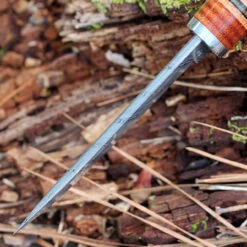 Andersson & Copra Scandinavian Sportsman Model 4 - Stacked Leather (3.54" Damasteel) -Hot Sale Knife Store ACSS4DA 16100.1676565069