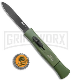 AKC 077 Concord NATO Military Green OTF Automatic Knife - Black Plain -Hot Sale Knife Store AKC 077 Concord OTF Auto NATO Military Green Black Flat BHQ 50796 jr bottlecap large