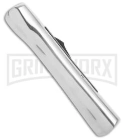 AKC Concord Polish/Black OTF Automatic Knife - Satin Plain -Hot Sale Knife Store AKC Concord Polish Black OTF Automatic Knife Satin Plain GX 41618 hd side large