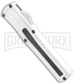 Hot Sale Knife Store -Hot Sale Knife Store AKC F 20 DA Dagger OTF Auto White Satin BHQ 141065 jr spine 2 large