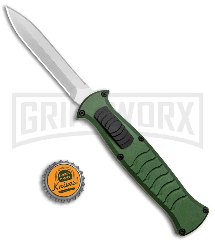 AKC X-treme EVO Green OTF Automatic Knife - Satin DE Dagger 4 AKC X-treme EVO Green OTF Automatic Knife - Satin DE Dagger - Image 4