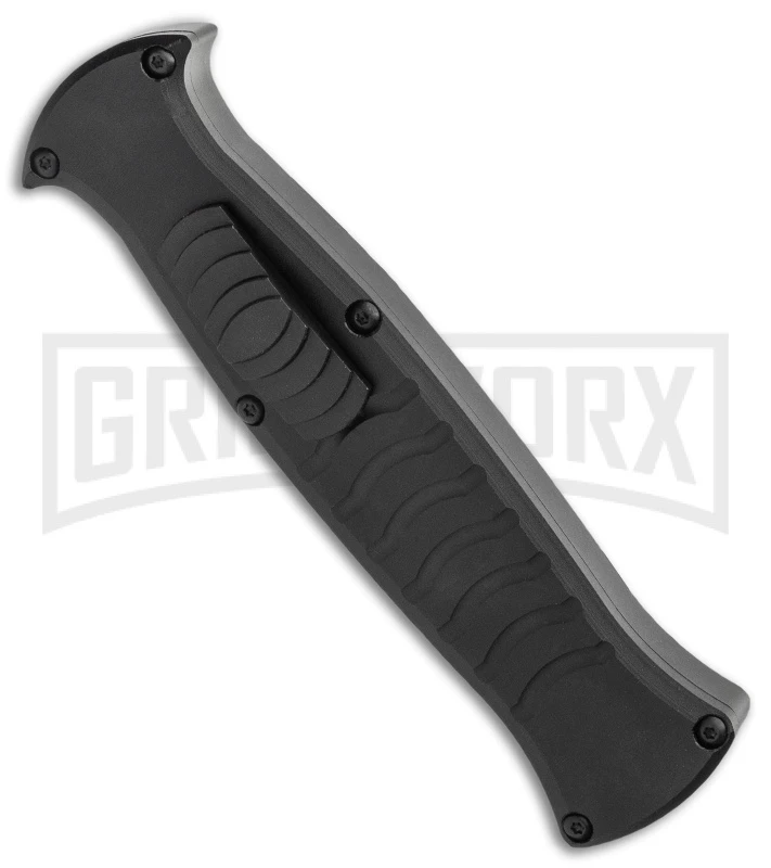 AKC X-treme EVO Black OTF Automatic Knife - Satin Plain Dagger 2 AKC X-treme EVO Black OTF Automatic Knife - Satin Plain Dagger - Image 2