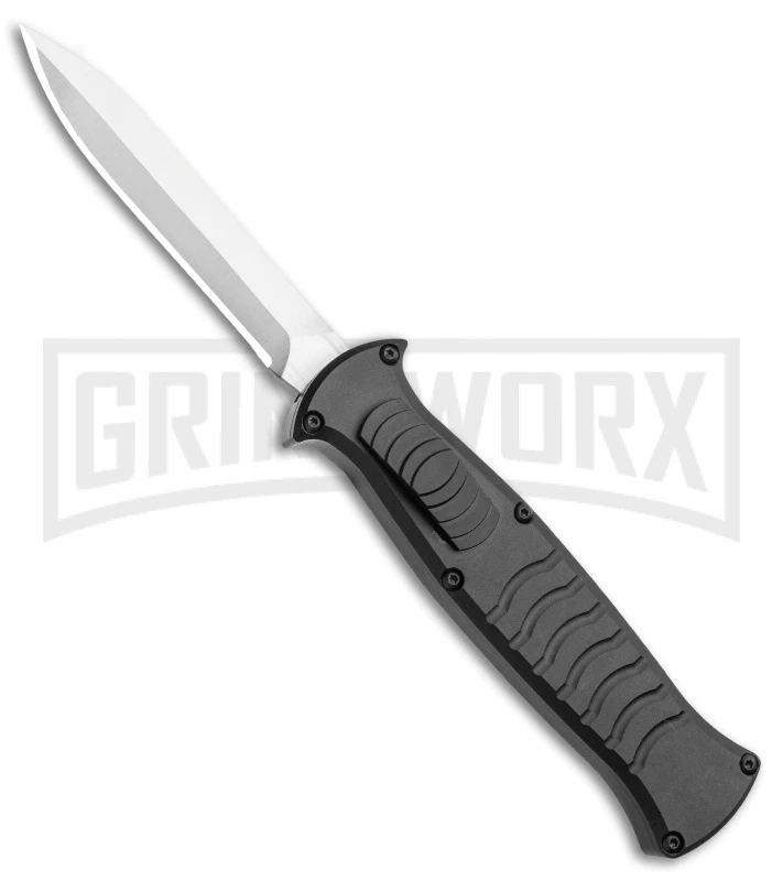 AKC X-treme EVO Black OTF Automatic Knife - Satin Plain Dagger 1 AKC X-treme EVO Black OTF Automatic Knife - Satin Plain Dagger