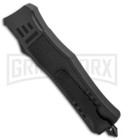 Atomic Defender Large OTF Automatic Knife Black - Two Tone Dagger 7 Atomic Defender Large OTF Automatic Knife Black - Two Tone Dagger -Hot Sale Knife Store Atomic Defender Dagger Black OTF Auto TT Plain GX 19058 jr side large