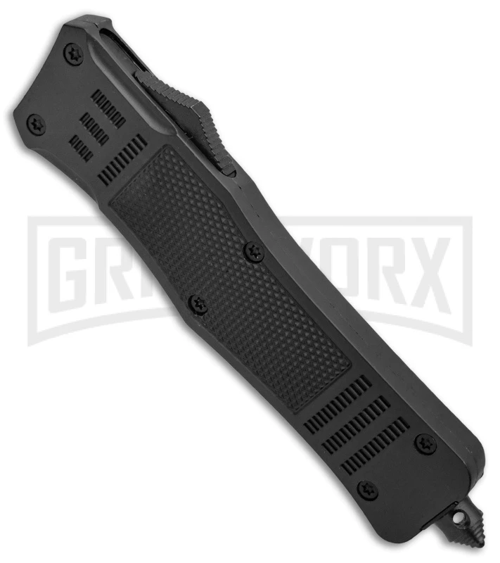 Atomic Defender Large OTF Automatic Knife Black - Two Tone Dagger 2 Atomic Defender Large OTF Automatic Knife Black - Two Tone Dagger - Image 2