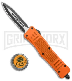 Atomic Defender Medium OTF Automatic Knife Orange - Two Tone Dagger -Hot Sale Knife Store Atomic Defender Medium OTF Auto Orange TT Dagger GX 38583 jr bottlecap large