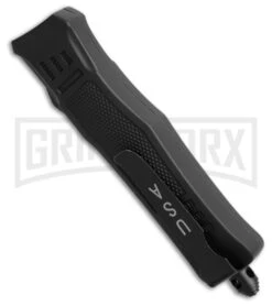 Atomic Defender Mini OTF Automatic Knife Black - Serrated Damascus Drop Point -Hot Sale Knife Store Atomic Defender Mini OTF Automatic Knife Black Serrated Damascus Drop Point GX 42353 hd side large