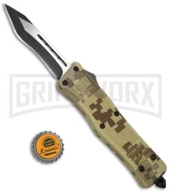 Atomic Defender Large OTF Automatic Knife Tan Digi Camo - Two Tone Recurve Tanto 10 Atomic Defender Large OTF Automatic Knife Tan Digi Camo - Two Tone Recurve Tanto -Hot Sale Knife Store Atomic Defender OTF Recurve Tanto Tan Camo TT 6PA20 55CA BP 19789 jr bottlecap large
