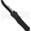 Atomic Defender Large OTF Automatic Knife Black - Serr Two Tone Drop Point