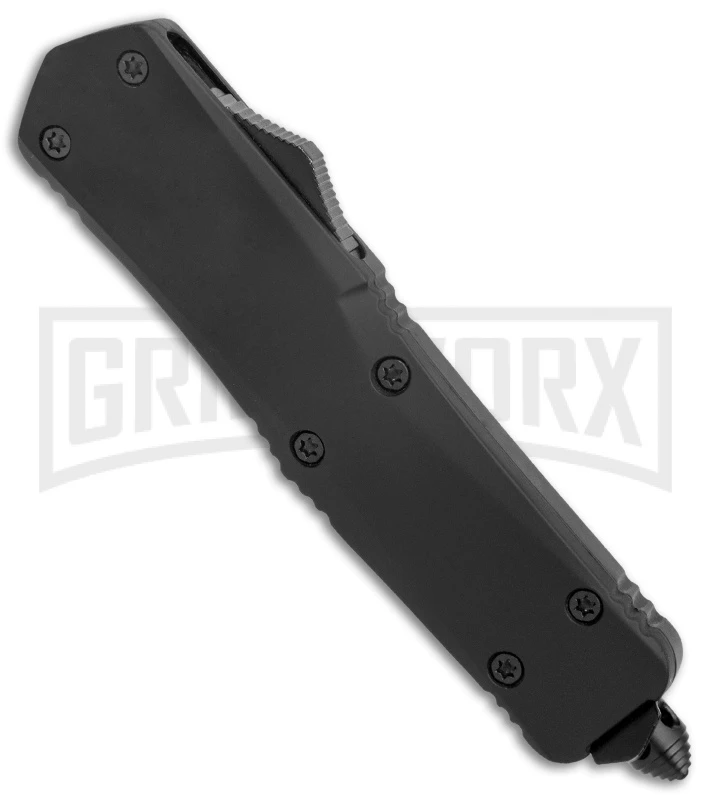Atomic Lance Tanto Black OTF Automatic Knife - Two Tone Serr 2 Atomic Lance Tanto Black OTF Automatic Knife - Two Tone Serr - Image 2