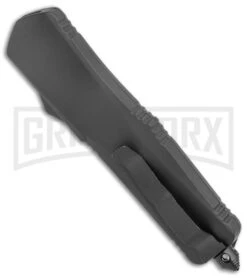 Atomic Lance Black OTF Automatic Knife - Two Tone Double Serr -Hot Sale Knife Store Atomic Large Shield Dagger Black OTF Auto TT Double Serr GX 38227 jr side large