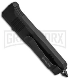 Atomic Shield Dagger Black OTF Automatic Knife - Plain -Hot Sale Knife Store Atomic Shield Dagger Black TT Plain BP 19060 jr side large