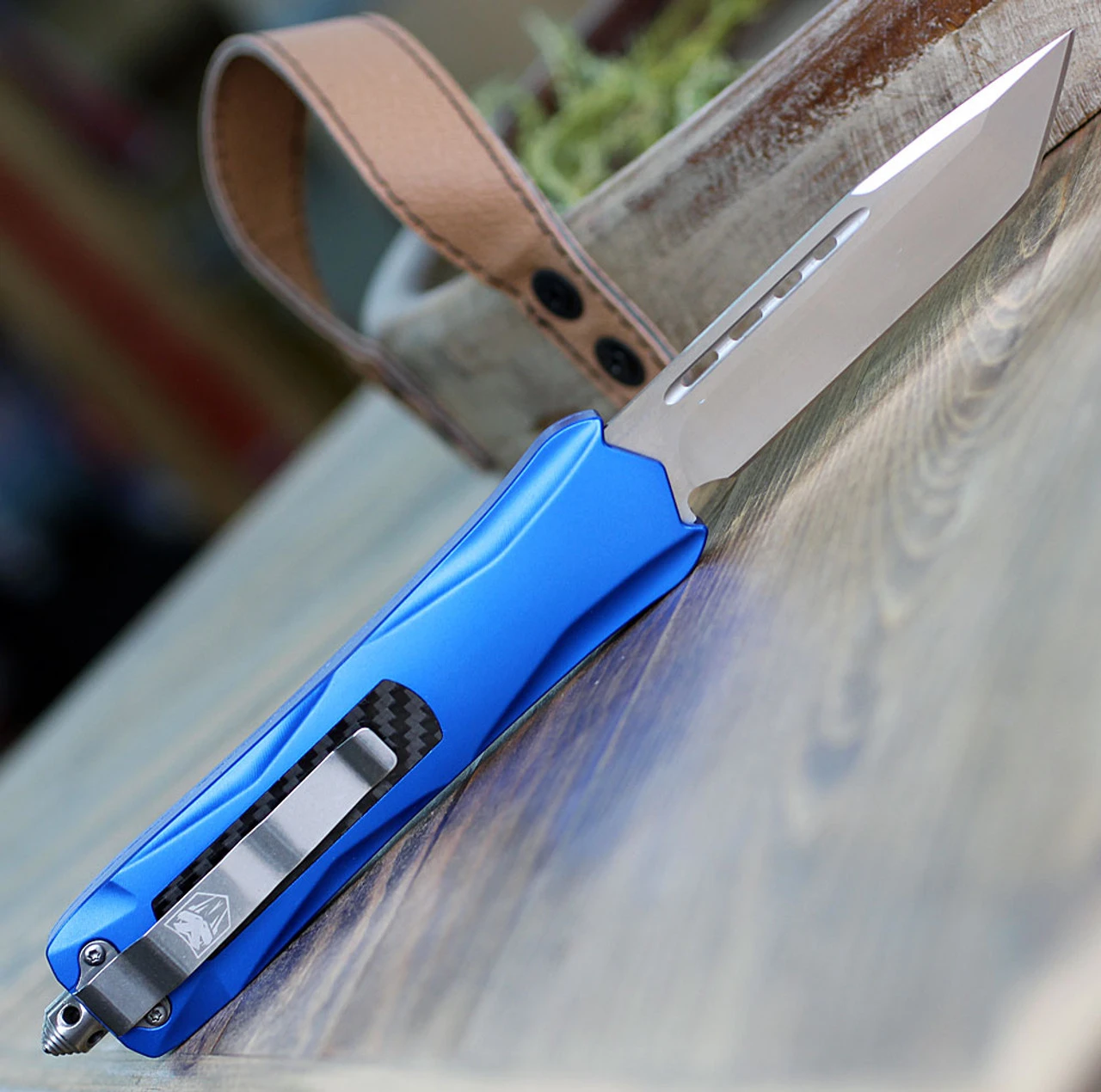 CobraTec Knives BLUKCTNS Blue King Cobra, 4" D2 Steel Tanto Blade, Anodized Aviation Aluminum Handle 2 CobraTec Knives BLUKCTNS Blue King Cobra, 4" D2 Steel Tanto Blade, Anodized Aviation Aluminum Handle - Image 2