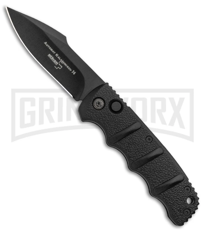 Boker Kalashnikov Automatic Knife - Harpoon Black Plain 1 Boker Kalashnikov Automatic Knife - Harpoon Black Plain