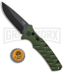 Boker Plus Strike OD Green Automatic Knife - Drop Point Black Plain 7 Boker Plus Strike OD Green Automatic Knife - Drop Point Black Plain -Hot Sale Knife Store Boker Plus Strike DP Auto OD Green Black BHQ 97033 jr bottlecap large