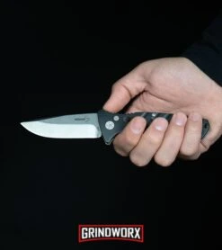 Boker Plus Strike Automatic Knife - Tanto Black Serrated -Hot Sale Knife Store Boker Plus Strike Drop Point Automatic Knife Stonewash 01BO400N BHQ 32040 kp in hand web large