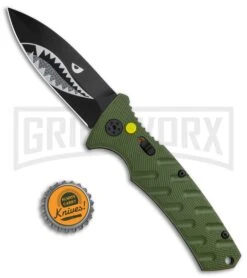 Boker Warhawk Strike Automatic Knife - Dagger -Hot Sale Knife Store Boker Plus Warhawk Strike Dagger Auto Green Black BHQ 113922 jr bottlecap large