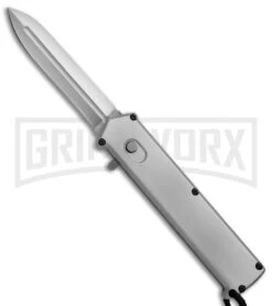 Elemental Silver OTF Automatic Knife - Satin Plain