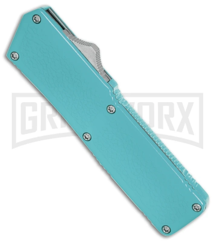 Lightning Nutnfancy Exclusive Powder Blue D/A OTF Automatic - Clip Two Tone 3 Lightning Nutnfancy Exclusive Powder Blue D/A OTF Automatic - Clip Two Tone - Image 3