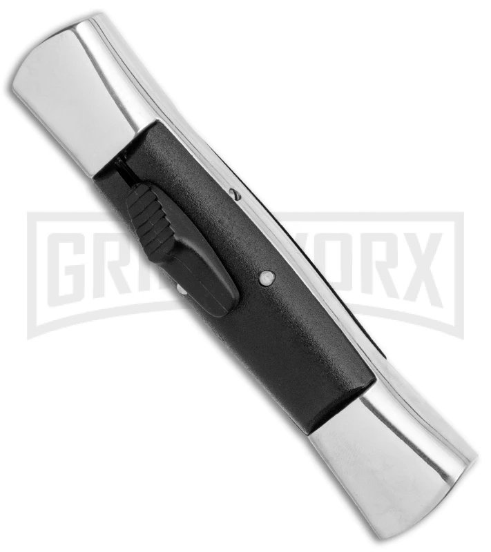 AKC 007 Concord Black OTF Automatic Knife Gray/Black - Spear Point Satin 2 AKC 007 Concord Black OTF Automatic Knife Gray/Black - Spear Point Satin - Image 2