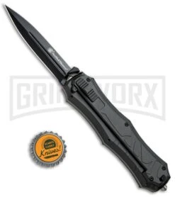 Smith & Wesson Spring Assisted Finger Actuator Spear Point OTF Knife - Black 9 Smith & Wesson Spring Assisted Finger Actuator Spear Point OTF Knife - Black -Hot Sale Knife Store Smith Wesson OTF Assist Finger Actuator Spear Point Black SWOTF9B BHQ 67476 jr bottlecap large