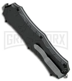Smith & Wesson Spring Assisted Finger Actuator Spear Point OTF Knife - Black 8 Smith & Wesson Spring Assisted Finger Actuator Spear Point OTF Knife - Black -Hot Sale Knife Store Smith Wesson OTF Assist Finger Actuator Spear Point Black SWOTF9B BHQ 67476 jr side large