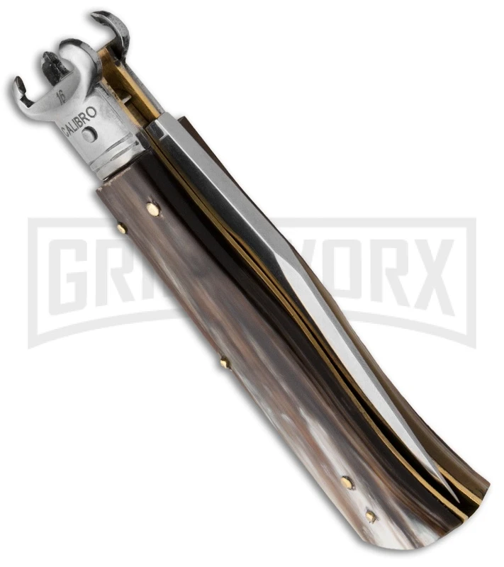 AGA Campolin 7.5" Stag Shot Shell Puller Humpback Calibro Auto - Satin Plain 2 AGA Campolin 7.5" Stag Shot Shell Puller Humpback Calibro Auto - Satin Plain - Image 2