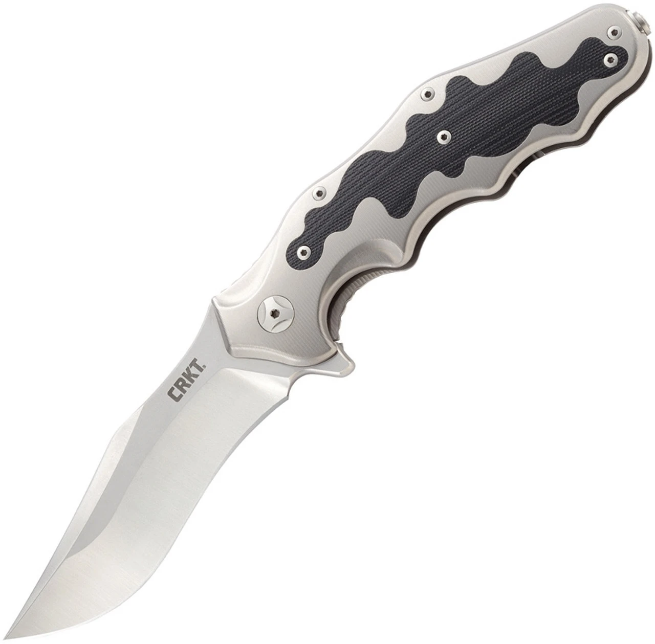 CRKT Ken Onion Motley Flipper K210CFXP, 3.875" Sleipner Plain Blade, Titanium Carbon Fiber Inlays Handle-Limited To 500 5 CRKT Ken Onion Motley Flipper K210CFXP, 3.875" Sleipner Plain Blade, Titanium Carbon Fiber Inlays Handle-Limited To 500 - Image 5