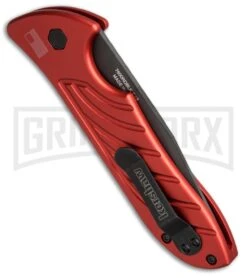 Kershaw Emerson Launch 5 Red Automatic Knife - Black Plain 5 Kershaw Emerson Launch 5 Red Automatic Knife - Black Plain -Hot Sale Knife Store kershaw launch 5 red 7600rdblk BHQ 49079 dl side large