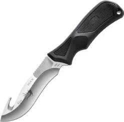 Buck Knives Buck 495BKGHH Family Traditions Adrenaline, 4.75" 420HC Guthook Blade, Black Alcryn Rubber
