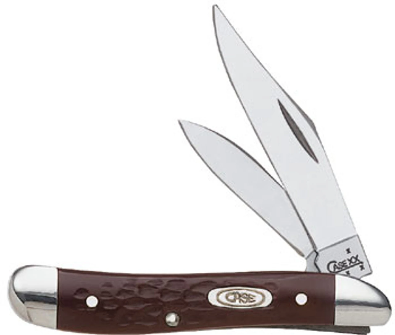 Case 046 Working Peanut, Jigged Brown Synthetic Handle (6220 SS) 1 Case 046 Working Peanut, Jigged Brown Synthetic Handle (6220 SS)