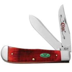Case Panama Trapper, Corncob Jigged Dark Red Bone