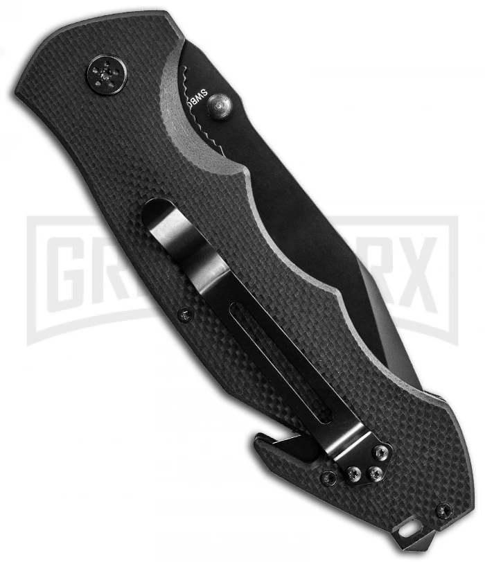 Smith & Wesson SWBG6TS Border Guard Folding Knife - Black Serr 2 Smith & Wesson SWBG6TS Border Guard Folding Knife - Black Serr - Image 2